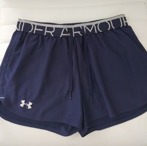 Navy Blue UnderArmour Running Shorts